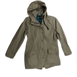 ISO Betabrand Morning Mess Olive Chino Twill Jacket